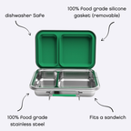The Bare Box: 2-Compartment Lunch Box