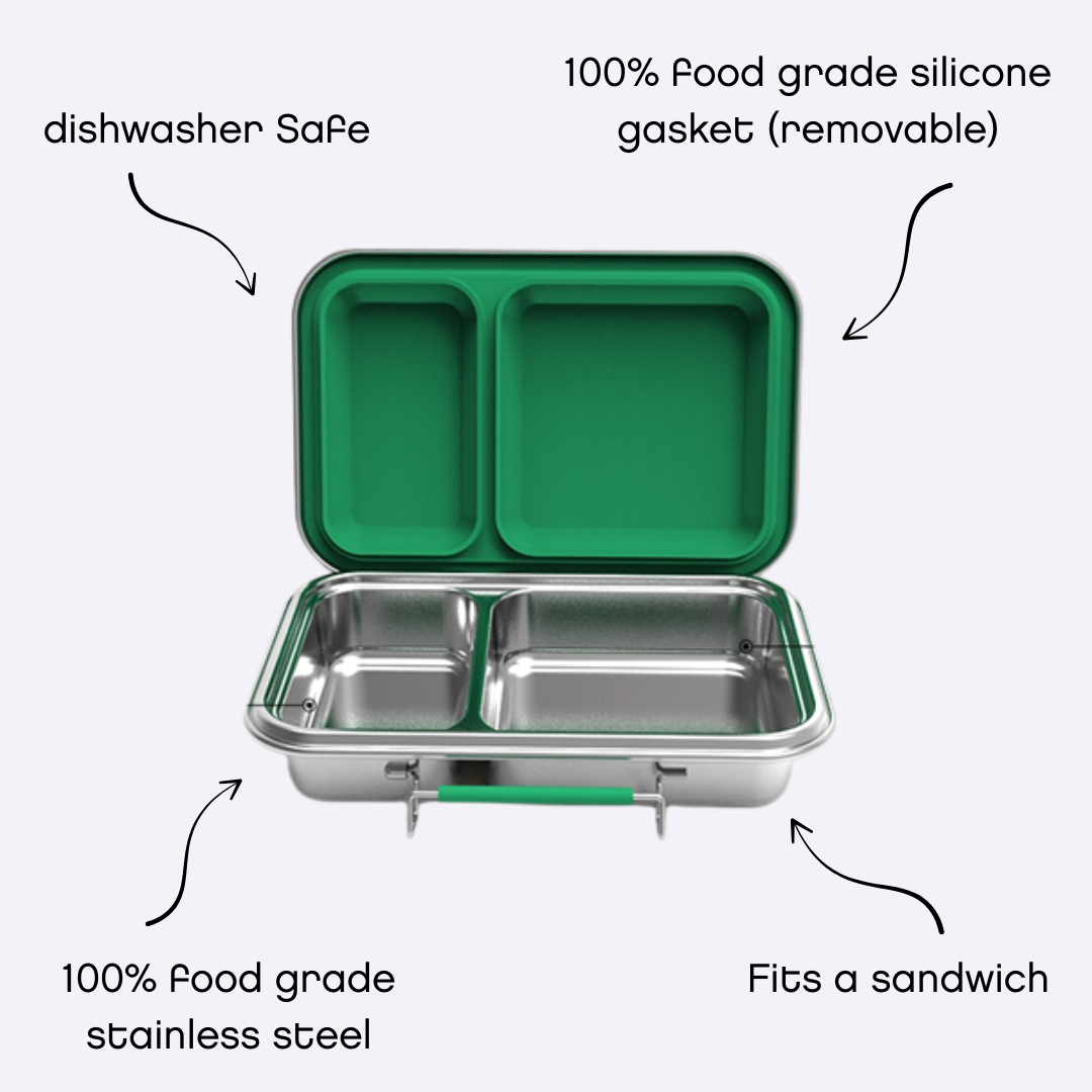 The Bare Box: 2-Compartment Lunch Box