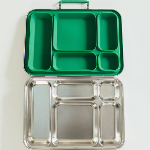 Bare Box | 5-Compartment Stainless Steel Bento Lunch Box | Top-mounted Latch - Bare Ware