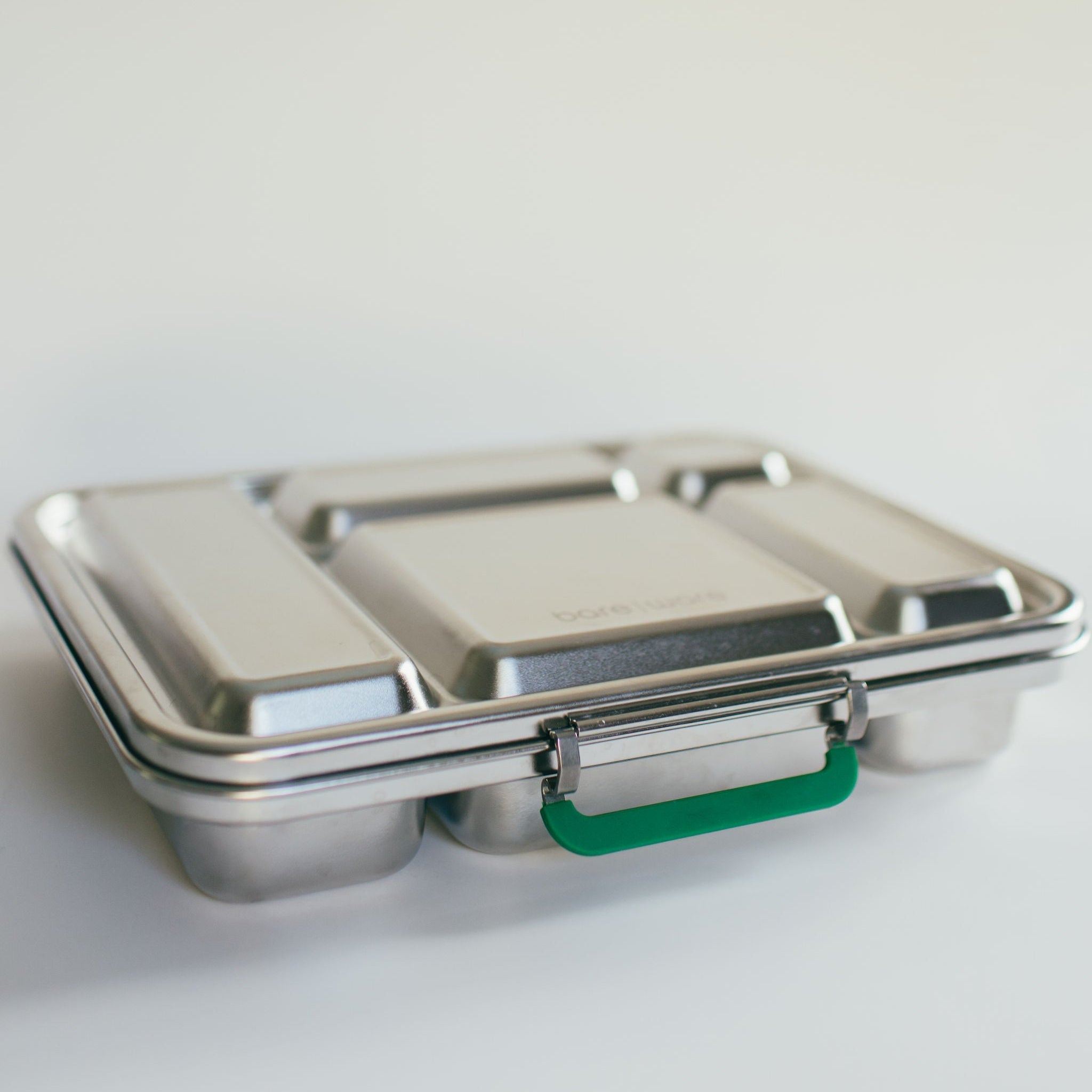 Bare Box | 5-Compartment Stainless Steel Bento Lunch Box | Top-mounted Latch - Bare Ware