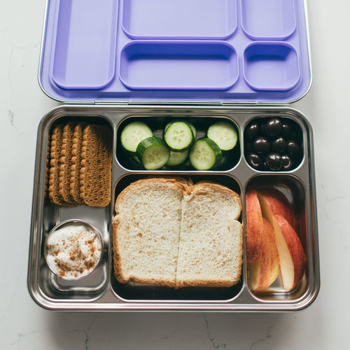 Bare Box | 5-Compartment Stainless Steel Bento Lunch Box | Top-mounted Latch - Bare Ware
