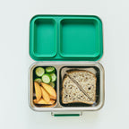 Bare Ware 2-compartment stainless steel bento box in Evergreen
